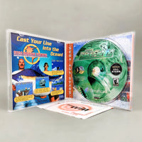 Sega Bass Fishing [Sega All Stars] Dreamcast - Interior view showing disc & instruction manual, very good condition