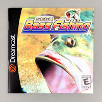 Sega Bass Fishing [Sega All Stars] Dreamcast - Instruction manual front view, very good condition