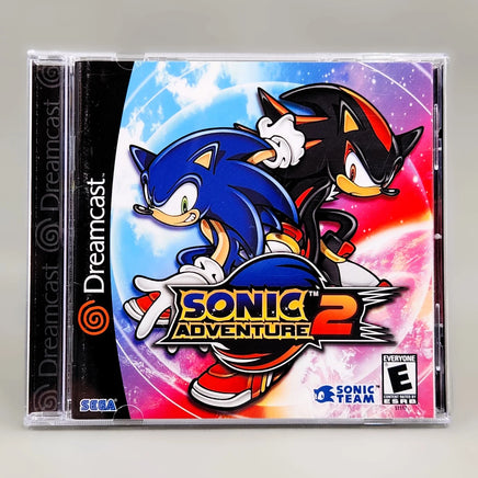Sonic Adventure 2 - Sega Dreamcast - Front panel of jewel case showing authentic cover, like new condition