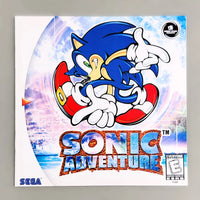 Sonic Adventure - Sega Dreamcast - Instruction manual front view, like new condition