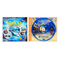 Sonic Adventure Sega All Stars Sega Dreamcast Like New CIB - Interior Layout Showing Disc Placement