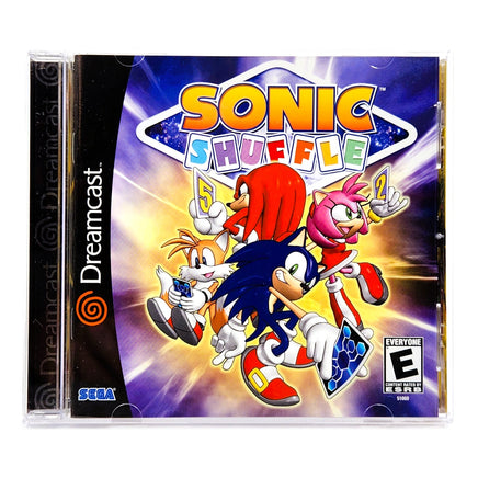 Sonic Shuffle Not For Resale Sega Dreamcast Like New CIB - Original Front Cover Illustration Displayed