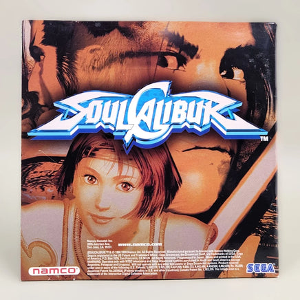 SoulCalibur - Dreamcast - Instruction manual back view, like new condition