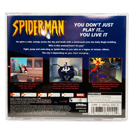 Spiderman Dreamcast Very Good - Back Of Game Case