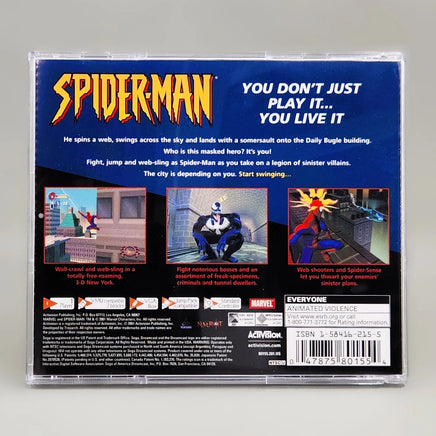 Spiderman - Dreamcast - Authentic rear tray artwork shown, very good condition