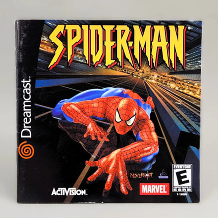 Spiderman - Dreamcast - Instruction manual front view, very good condition