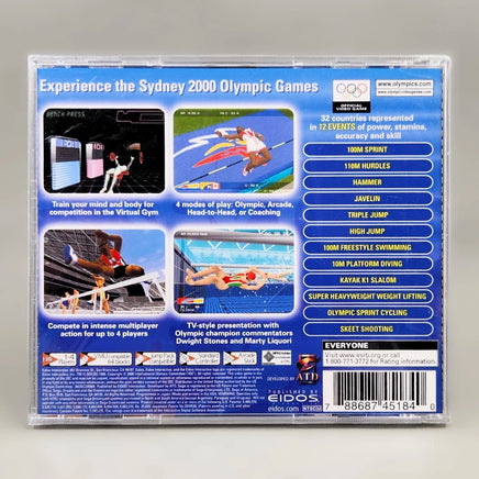 Sydney 2000 - Dreamcast - Jewel case rear insert close-up, brand new condition