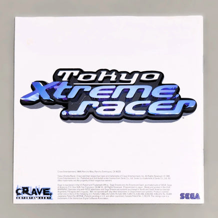 Tokyo Xtreme Racer - Dreamcast - Instruction manual back view, like new condition