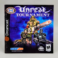 Unreal Tournament - Dreamcast - Instruction manual front view, very good condition