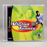 Virtua Tennis [Sega All Stars] Dreamcast - Front manual artwork in jewel case, acceptable condition, loose disc