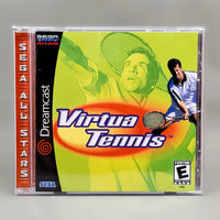 Virtua Tennis [Sega All Stars] Dreamcast - Front panel of jewel case showing authentic cover, very good condition