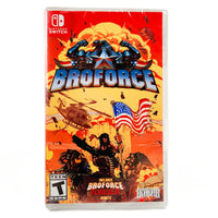 Broforce Nintendo Switch Brand New - Front Of Authentic Game Case