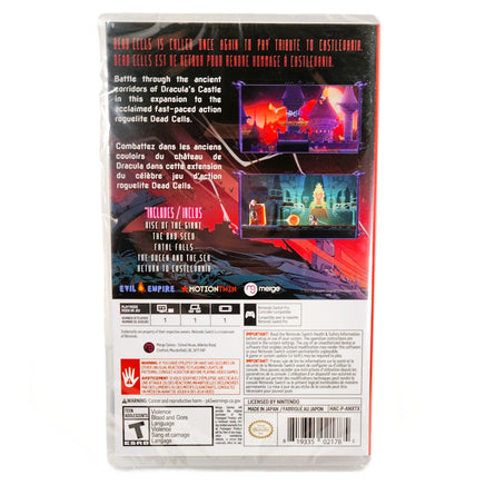 Dead Cells Return To Castlevania Edition Nintendo Switch Brand New - Complete In Case Reverse View