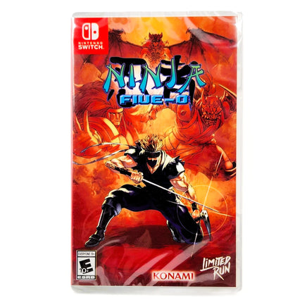 Ninja Five-o Limited Run 246 Nintendo Switch Brand New - Front Of Game Case CIB