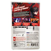 Persona 5 Strikers Nintendo Switch Brand New - Back Of Game Case