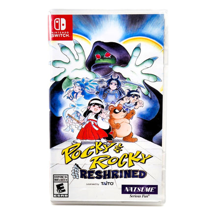 Pocky Rocky Reshrined Nintendo Switch Brand New CIB - Front Of Authentic Game Case