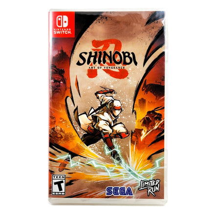 Shinobi Art Of Vengeance Limited Run 286 Nintendo Switch Brand New - Original CIB Case Front