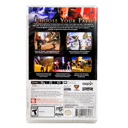 Star Wars Knights Of The Old Republic Limited Run 122 Nintendo Switch Brand New CIB - Authentic Game Case Back Cover