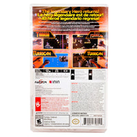 Turrican Flashback Nintendo Switch Brand New - Complete In Case Reverse View
