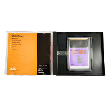 Alien Crush Turbografx16 Very Good - Open Game Case Showing Manual And Game
