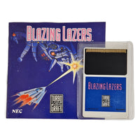 Blazing Lazers Turbografx16 Good Loose - Front Of Authentic Game and Manual