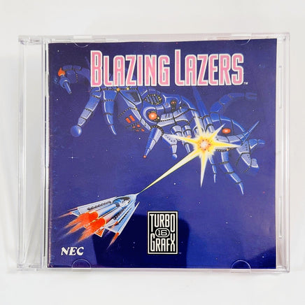Blazing Lazers Turbografx16 Good Loose - Front Of Authentic Game Manual in a generic jewel case