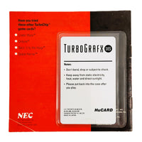 Neutopia Turbografx16 Good Loose - Back Of Game Hucard