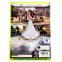 Assassin's Creed Brotherhood Xbox 360 Good CIB - Rear Cover Of Authentic Game Box