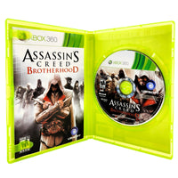 Assassin's Creed Brotherhood Xbox 360 Good CIB - Retail Case Open Showing Authentic Materials