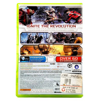 Assassin's Creed III Xbox 360 Good CIB - Rear Sleeve With Screenshots & Details Visible