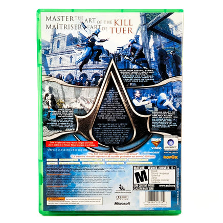 Assassins Creed Platinum Hits Xbox 360 Acceptable CIB - Official Back Artwork From Retail Edition