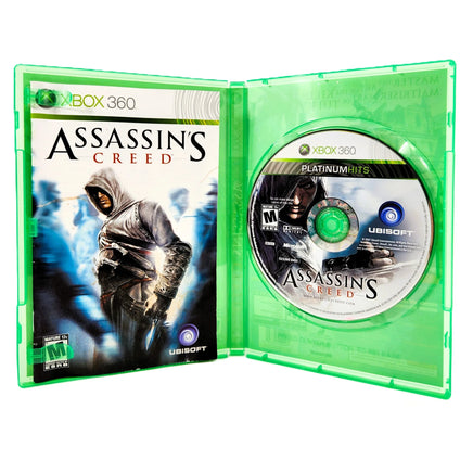 Assassins Creed Platinum Hits Xbox 360 Acceptable CIB - Inside Look At Disc, Manual, And Inserts