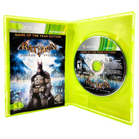 Batman Arkham Asylum Game Of The Year Edition Platinum Hits Xbox 360 Good - Collector CIB Photo With Original Components