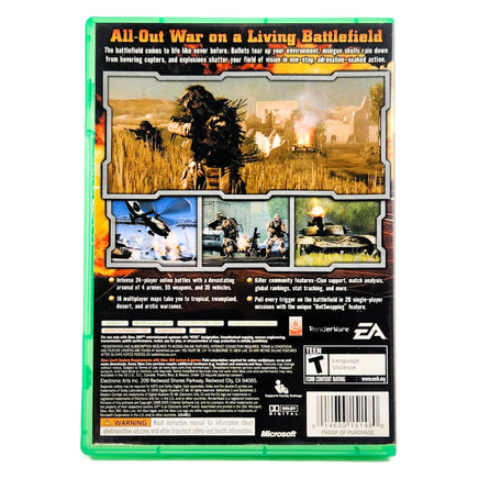 Battlefield 2 Modern Combat Xbox 360 Acceptable CIB - Rear Sleeve Text And Artwork Shown