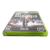 Battlefield 3 Platinum Hits Xbox 360 Brand New - Bottom spine with shrinkwrap seal