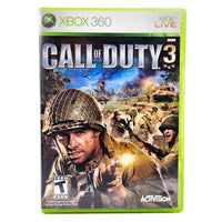 Call Of Duty 3 Xbox 360 Good CIB - Official Front Cover Of Game Case