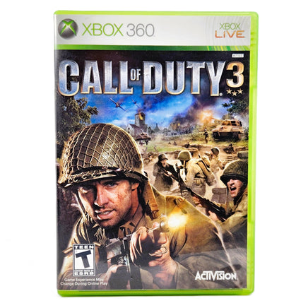 Call Of Duty 3 Xbox 360 Good CIB - Official Front Cover Of Game Case