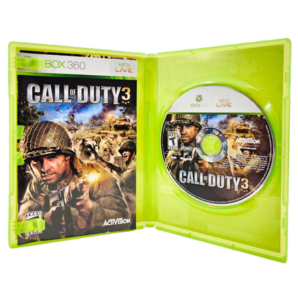 Call Of Duty 3 Xbox 360 Good CIB - Inside Look At Disc, Manual, And Inserts