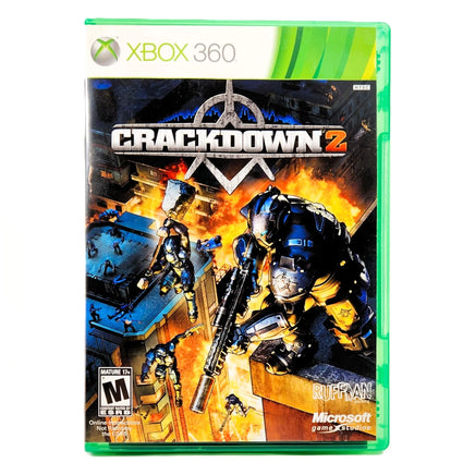 Crackdown 2 Xbox 360 Acceptable CIB - Official Front Cover Of Game Case