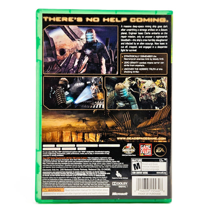 Dead Space Xbox 360 Acceptable CIB - Original Back Panel Layout Of Case