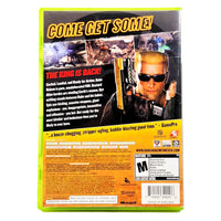 Duke Nukem Forever Xbox 360 Good CIB - Full Back View Of Official Case Design