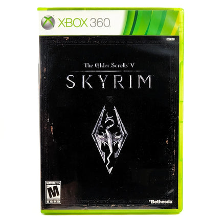 Elder Scrolls V Skyrim Xbox 360 Good CIB - Factory-Printed Front Sleeve Of Game Release