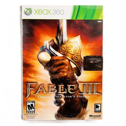 Fable III Limited Collector's Edition Xbox 360 Brand New CIB - Retail Game Box Front Artwork Close-Up