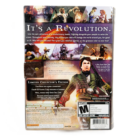 Fable III Limited Collector's Edition Xbox 360 Brand New CIB - Rear Cover Of Authentic Retail Game Box
