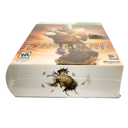 Fable III Limited Collector's Edition Xbox 360 Brand New CIB - Front and Bottom View of Sealed Retail Game Box
