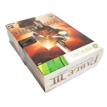 Fable III Limited Collector's Edition Xbox 360 Brand New CIB - Front and Top Corner View of Sealed Retail Game Box