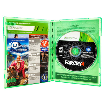 Far Cry 4 Limited Edition Xbox 360 Acceptable CIB - Complete In Box View With Disc And Inserts