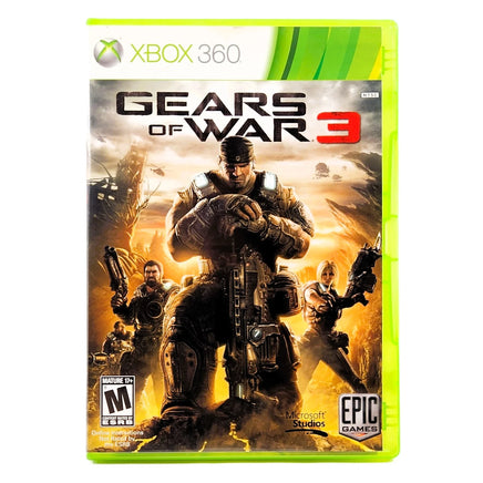 Gears Of War 3 Xbox 360 Good CIB - Authentic Front Sleeve Art From Case