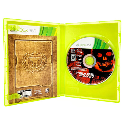 Gears Of War 3 Xbox 360 Good CIB - Game Disc And Manual Neatly Arranged Inside