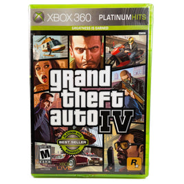 Grand Theft Auto Iv Platinum Hits Xbox 360 Brand New - Front Cover Of Game Case